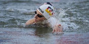 Η Λεόνι Μπεκ στον Σηκουάνα, στους Ολυμπιακούς Αγώνες 2024