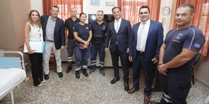 Η επίσκεψη του Άδωνι Γεωργιάδη στο Γενικό Νοσοκομείο Λήμνου