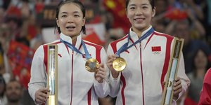 Οι νικητριες στο Badminton