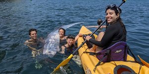 Παραθεριστές με ψάρι