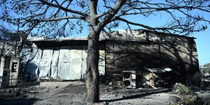 Το σημείο που εντοπίστηκε απανθρακωμένη η σορός της γυναίκας στο Πάτημα Χαλανδρίου