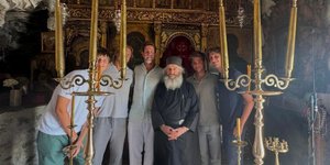 Ο Παύλος Γλίξμπουργκ με τους γιους του