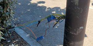 Ζημιές σε στύλους φωτισμού στο Ρέθυμνο