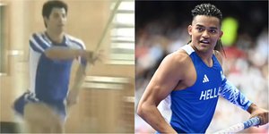 Σάκης Ρουβάς (αριστερά) και Εμμανουήλ Καραλής (δεξιά) 