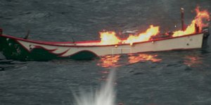 Η στιγμή που εξουδετερώνεται το μη επανδρωμένο όχημα επιφανείας που απειλούσε το Sounion