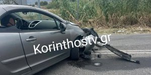 Το αυτοκίνητο που ενεπλάκη στο τροχαίο