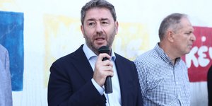 ανδρουλακης με μικροφωνο