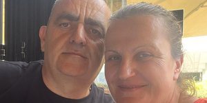 O Φρέντη Μπελέρης με την σύζυγό του