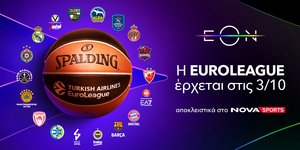 Η EuroLeague με τον πρωταθλητή Ευρώπης Παναθηναϊκό AKTOR και τον Ολυμπιακό κάνει τζάμπολ στο παρκέ του Novasports!