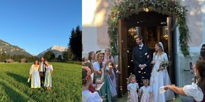 Εντυπωσιακός γάμος στις Άλπεις με εκλεκτούς καλεσμένους