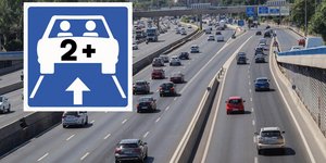 Λωρίδες κυκλοφορίας σε αυτοκινητόδρομο
