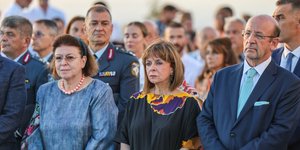 Λίνα Μενδώνη και Κατερίνα Σακελλαροπούλου