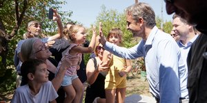Επίσκεψη του πρωθυπουργού Κυριάκου Μητσοτάκη στη Θεσσαλία