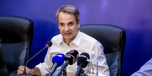 Κυριάκος Μητσοτάκης στη Θεσσαλία