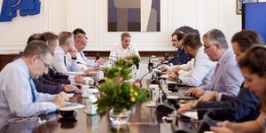 Ο πρωθυπουργός, Κυριάκος Μητσοτάκης στο υπουργικό συμβούλιο