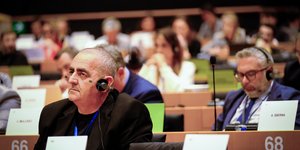 O Φρέντης Μπελέρης στο Ευρωκοινοβούλιο