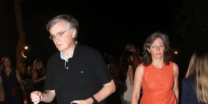 Ο Σωτήρης Τσιόδρας με τη σύζυγό του Μίνα στο Ηρώδειο