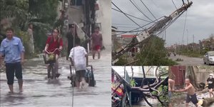 Ο φονικός τυφώνας Γιάγκι σάρωσε το Βιετνάμ