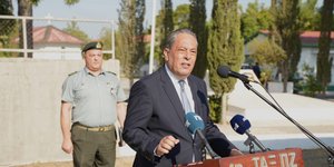 O υπουργός Αμυνας της Κύπρου, Βασίλης Πάλμας