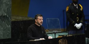 Ο Βολόντιμιρ Ζελένσκι μιλάει στον ΟΗΕ