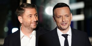 Ο Νίκος Ανδρουλάκης και ο Χάρης Δούκας 