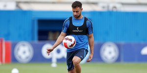 Ο Τζορτζ Μπάλτοκ σε προπόνηση της Εθνικής 