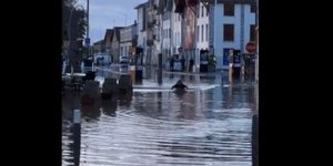 O άνδρας στην Γαλλία που πήρε μια σανίδα του σερφ για την μετακίνησή του