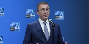 O Xρίστιαν Μιτσκόσκι μιλάει στο ΝΑΤΟ