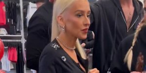 H Κριστίνα Αγκιλέρα σε πρόσφατη εμφάνισή της 