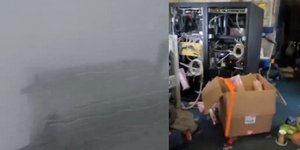 Η στιγμή που αεροπλάνο περνά μέσα από τον κυκλώνα Milton που κατευθύνεται στη Φλόριντα