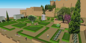 Φωτορεαλιστική απεικόνιση διαμόρφωσης και ανάδειξης του 2ου επιπέδου του  αρχαιολογικού χώρου