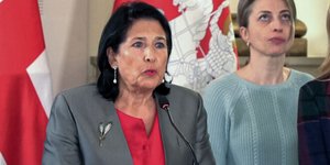 Η πρόεδρος της Γεωργίας Σαλομέ Ζουραμπισβίλι