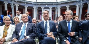 Κώστας Καραμανλής, Κυριάκος Μητσοτάκης, Αντώνης Σαμαράς