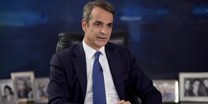 Ο Κυριάκος Μητσοτάκης δίνει συνέντευξη στο Mega