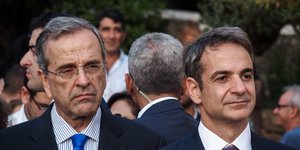 Αντώνης Σαμαράς και Κυριάκος Μητσοτάκης