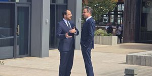 Ο Νίκος Χριστοδουλίδης και ο Κυριάκος Μητσοτάκης