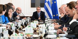 Συνεδρίαση του Υπουργικού Συμβουλίου υπό τον Κυριάκο Μητσοτάκη