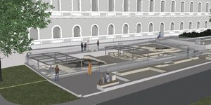 Το  Μουσείο Ευρημάτων του Μετρό Θεσσαλονίκης, στο π. Στρατόπεδο Παύλου Μελά 