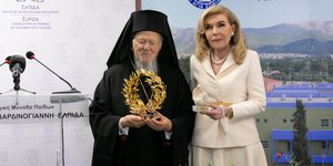 Ο Οικουμενικός Πατριάρχης και η Μαριάννα Β. Βαρδινογιάννη συνδέονταν με μια σχέση αμοιβαίας εκτίμησης