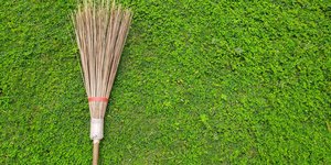 Σκούπα σε γρασίδι