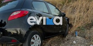 Από το τροχαίο που σημειώθηκε στην Εύβοια