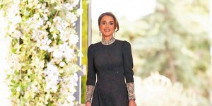 Η βασίλισσα Ράνια στον γάμο του γιου της, πρίγκιπα Χουσεΐν