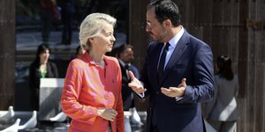 Η Ούρσουλα Φοντ ντερ Λάιεν με τον Νίκο Χριστοδουλίδη