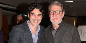 Ο Χριστόφορος Παπακαλιάτης με τον πατέρα του Μανώλη