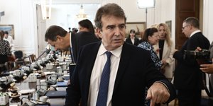 Ο υπουργός Προστασίας του Πολίτη, Μιχάλης Χρυσοχοΐδης, στο υπουργικό