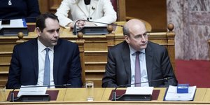 Kostis Hatzidakis in the Parliament