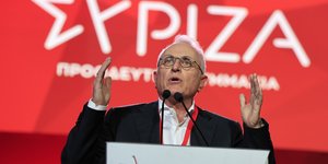Ο Γιάννης Ραγκούσης στο συνέδριο του ΣΥΡΙΖΑ
