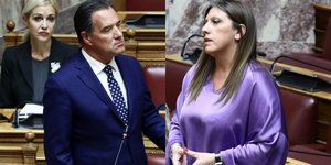 «Θερμό» τετ α τετ Κωνσταντοπούλου με Άδωνι στον διάδρομο της Βουλής: «Είστε η πιο αξιόλογη πολιτική αντίπαλος»