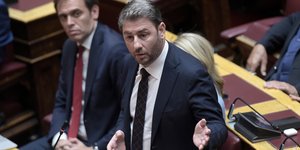 Ο Νίκος Ανδρουλάκης στα κοινοβουλευτικά έδρανα