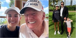 Η 17χρονη εγγονή του Τραμπ για γκολφ με τον παππού της και τον Έλον Μασκ